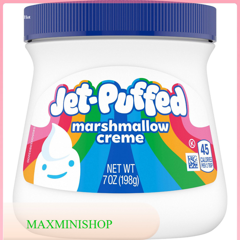 Jet Puffed Marshmallow Creme Kraft 198 G./เจ็ทพัฟมาร์ชเมลโล่ครีม คราฟท์ 198 กรัม