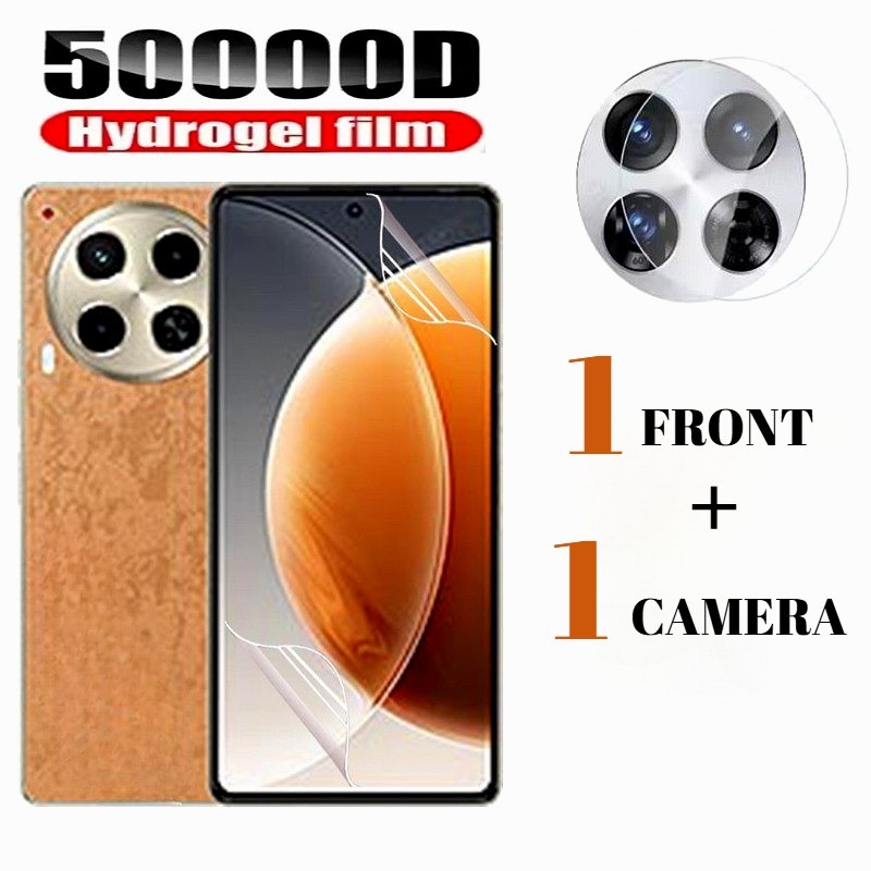 ไฮโดรเจลที่มองไม่เห็นด้านหน้า + ฟิล์มป้องกันกล้องสําหรับ Tecno Pova Pop 6 Neo 9 8 7 5 4 3 2 5G 4G Pr