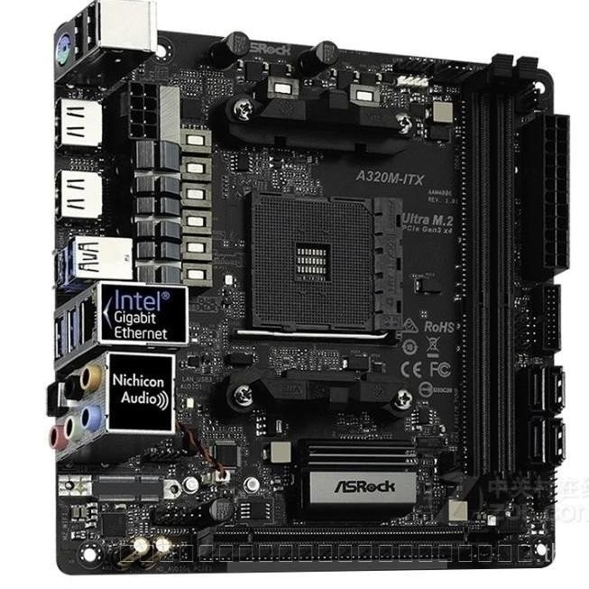 ทดสอบแล้วพร้อมส่ง ซื้ออย่างมั่นใจ] ASROCK A320M-HDV ITX Pro4 HDV พร้อมเมนบอร์ด M.2 1-5th Gen Ryzen 4