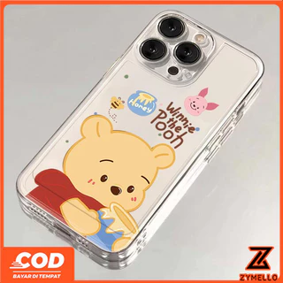 สําหรับ OPPO Reno 16F 15F 14F13F Reno 13 Pro V70 Y05 A6 PRO A6X A3 A5X A5 5G A3X A5 PRO A3 PRO V60 LITE V50 Y04 Y29 เคสโทรศัพท์ TPU หมีพูห์น่ารักการ์ตูน