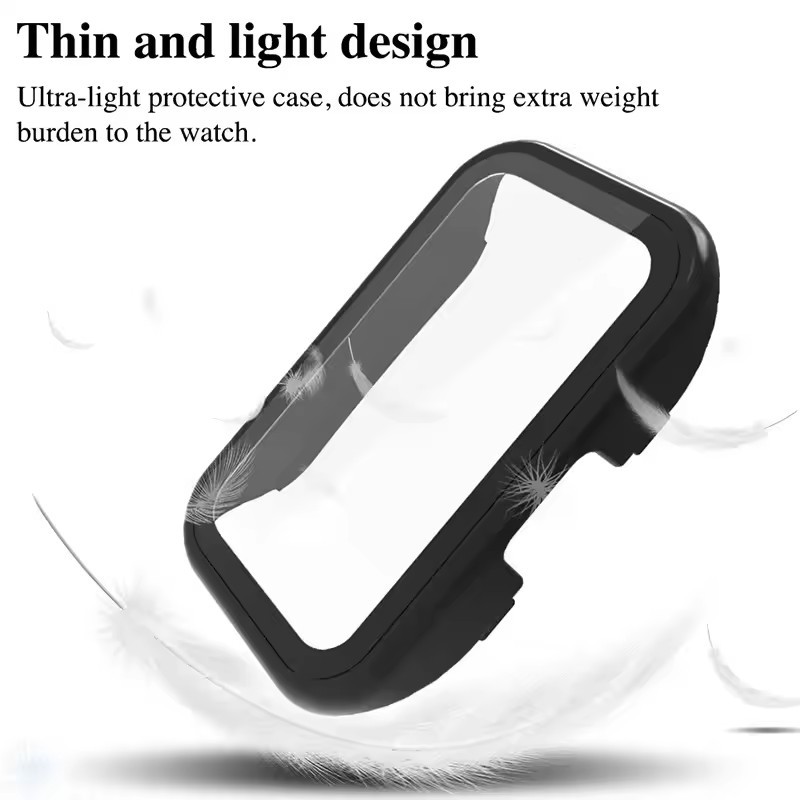 กระจกนิรภัย + กรณีสําหรับ For Huawei Band 10 สมาร์ทนาฬิกาทุกรอบกันชนป้องกันหน้าจอสําหรับ For Huawei Band 10 อุปกรณ์เสริมฝาครอบ