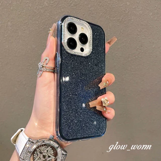 เพชรกรอบglitter Blingเคสโทรศัพท์เข้ากันได้สําหรับ For iPhone 17 16 15 14 13 12 11 Pro Max Plus กรณี