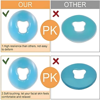 หมอนซิลิโคน SPA Beauty Pad Headrest หมอนนวดกันลื่นไม่มีฟิล์ม Salon Face Massage Relax Beauty Cushion Pad