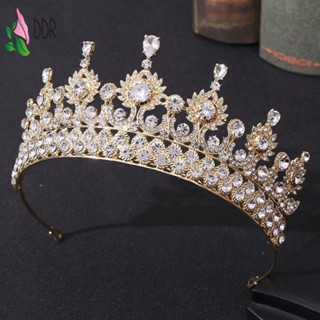 มงกุฎหรูหราเจ้าสาว 	มงกุฎ พลอยเทียม กักขังสีอารมณ์ 	สําหรับพ…