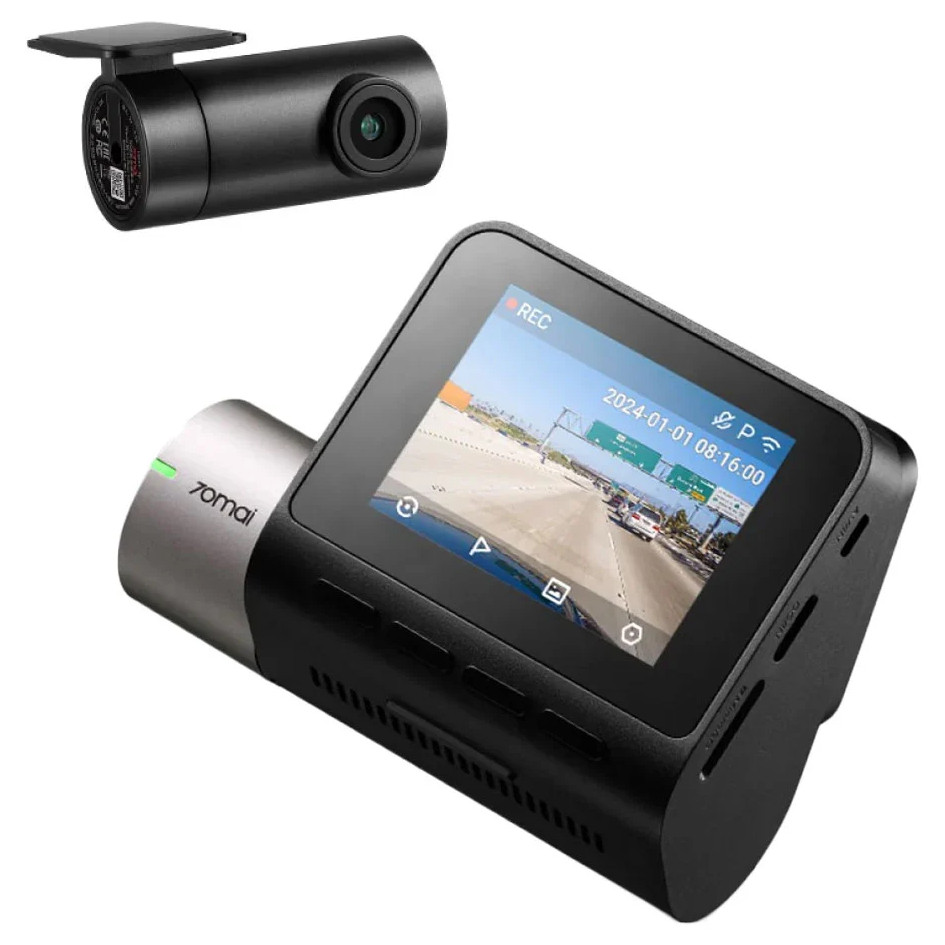 กล้องติดรถยนต์ 70mai Dash Cam A510-1 Set กล้องหน้า+กล้องหลัง ยังบันทึกภาพได้ขณะดับเครื่องยนต์ตลอด 24