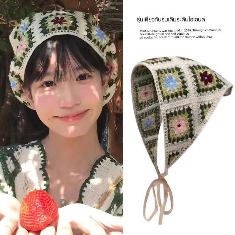 CY.ผ้าโพกผม ผ้าคาดผมวินเทจ สวย น่ารัก ใส่เที่ยวคาเฟ่ สไตล์เกาหลี แฟชั่นใหม่ สำหรับผู้หญิง