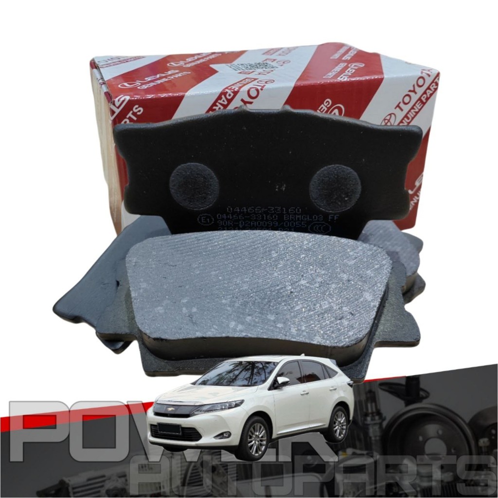 ผ้าเบรคTOYOTA FRONT & REAR สําหรับ TOYOTA HARRIER ZSU60 2014-2018