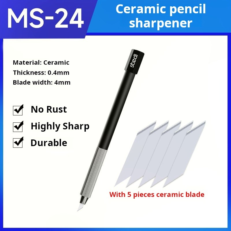 Stedi MS-24 ปากกาเซรามิคมีดโลหะ Gundam DIY Craft แกะสลักเครื่องมือรุ่น Masking เครื่องตัดเทปกระดาษ Art มีดสําหรับ Scrapbooking สติกเกอร์