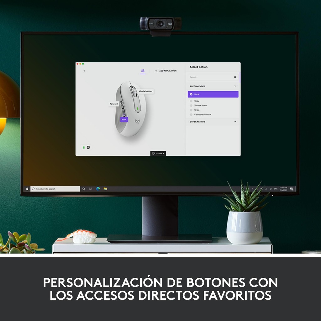 LOGITECH เมาส์ โลจิเทค ลายเซ็น ม650 สําหรับมือขนาดกลางถึงขนาดใหญ่คลิกเงียบ รองรับหลายอุปกรณ์
