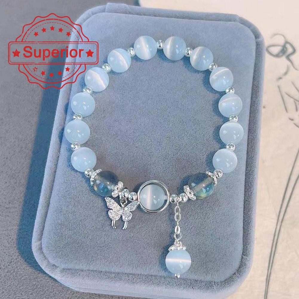 เกาหลีหวานสร้อยข้อมือผีเสื้อนางฟ้าลมอารมณ์ของขวัญผู้หญิงสร้อยข้อมือโชคดี จ6n8