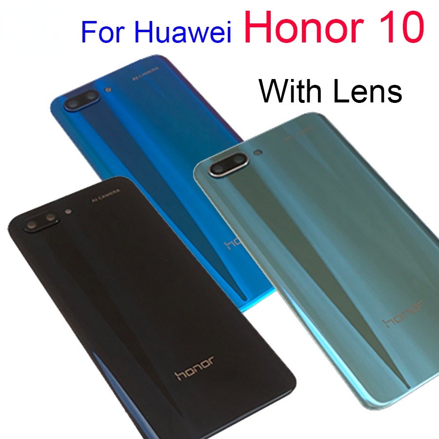 ฝาหลังกระจกสําหรับ Huawei Mate 10 พร้อมเลนส์กล้อง LEICA การเปลี่ยนหลายสีและกาว