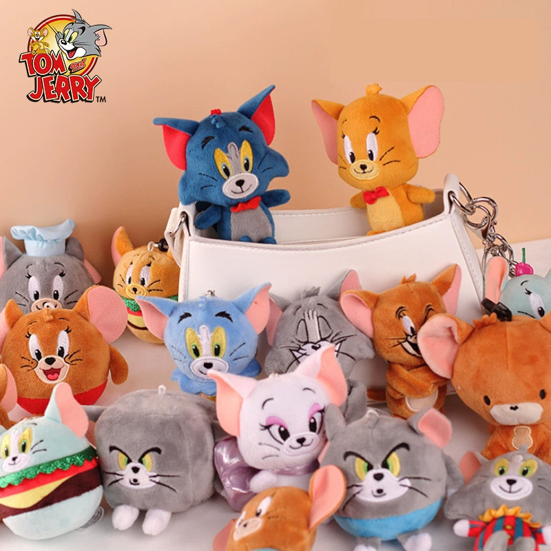 ของแท้ พวงกุญแจ จี้ตุ๊กตา Tom and Jerry น่ารัก