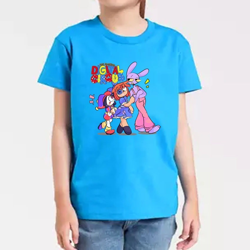 💟 【HOT】 เสื้อเด็ก ลาย The Amazing digital circus pomni jax ส่งจากไทย