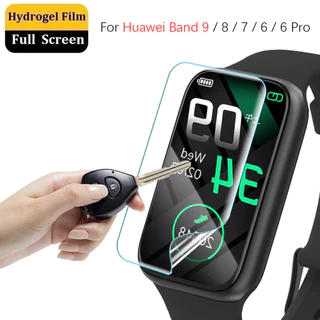 ฟิล์มไฮโดรเจลสําหรับ For Huawei band 11 / 11 Pro / 10 / 9 / 8 / 7 / 6 / 6 Pro ฟิล์มกันรอยแบบเต็มหน้าจอโค้งนุ่มสําหรับ Honor Band 9 7 6 ฟิล์มป้องกัน