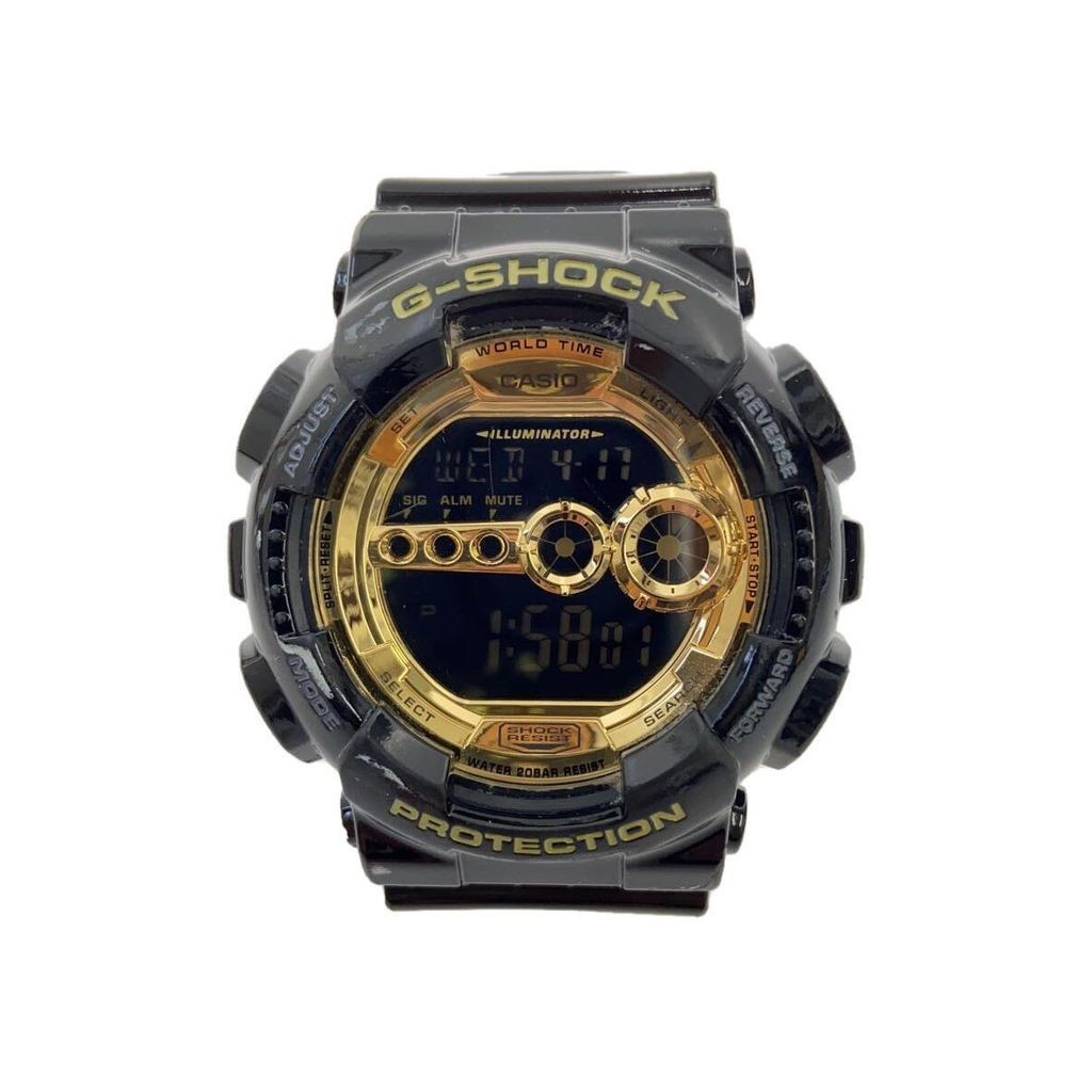 CASIO Wrist Watch G-Shock Gold Black Men's Digital Quartz Direct from Japan Secondhand