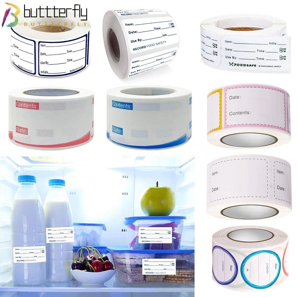 Buttterfly สติกเกอร์ติดช่องแช่แข็ง อาหาร มีกาวในตัว สําหรับห้องครัว