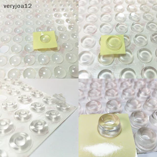 [Veryjoa] ยางซิลิโคนใส มีกาวในตัว สําหรับติดกันชนตู้เสื้อผ้า 12 ชิ้น