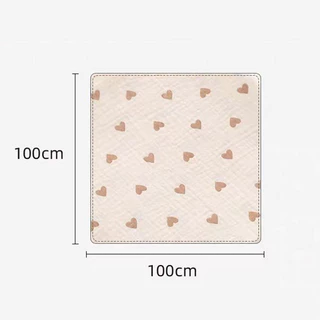 ผ้าห่อตัวเด็ก 100x100CM ผ้าฝ้ายแท้ 100% วัสดุปลอดภัย นุ่ม อ่อนโยนต่อผิว ซึมซับได้ดี แห้งเร็ว ผ้าเช็ดตัว/ผ้าคลุมอาบน้ำ