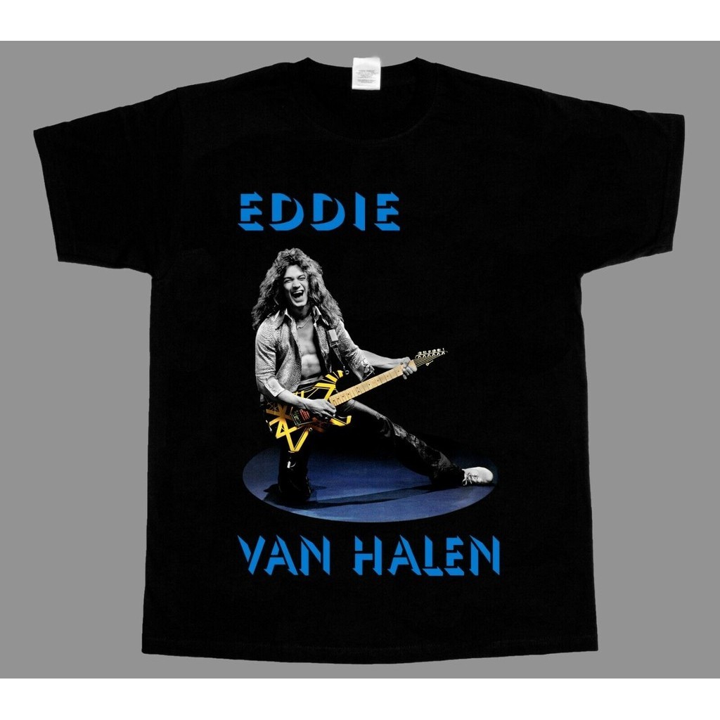 Eddie Van Halen Guitar Short New Black Tshirt