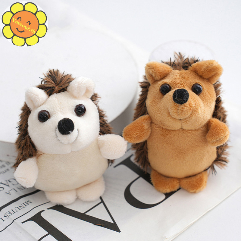 Yescont Creative Hedgehog พวงกุญแจตกแต ่ งรถน ่ ารัก Bookbag แขวนพวงกุญแจของขวัญน ่ ารัก Decor กระเป ๋ า Key Chain Plush จี ้ พวงกุญแจ TH