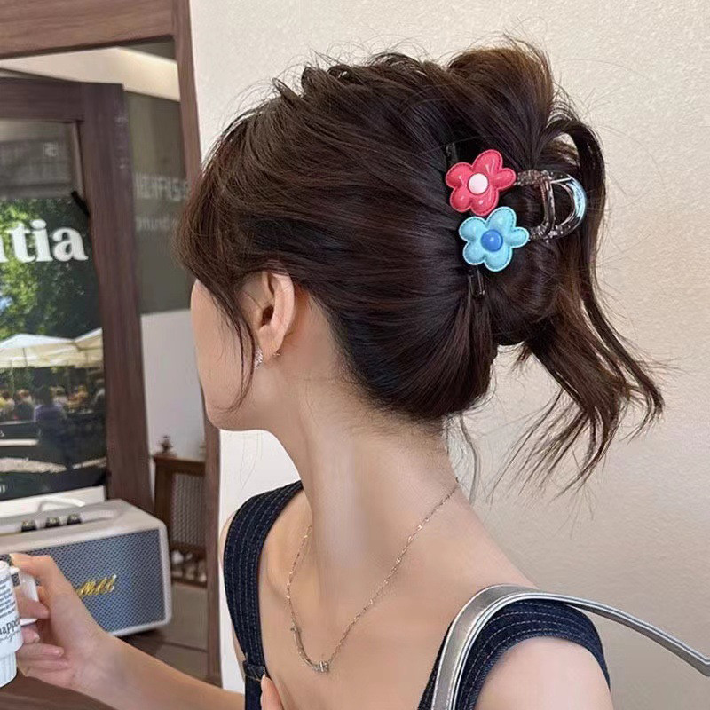 ในไทย-พร้อมส่งกิ๊บหนีบผม จับคลิปดอกไม้หลากสี รูปที่ 4