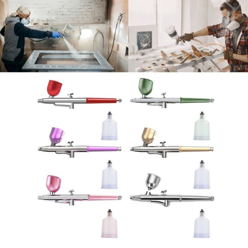 HL Airbrush Set Air Airbrush Paint Tool ทําความสะอาดง่ายสําหรับรถยนต์