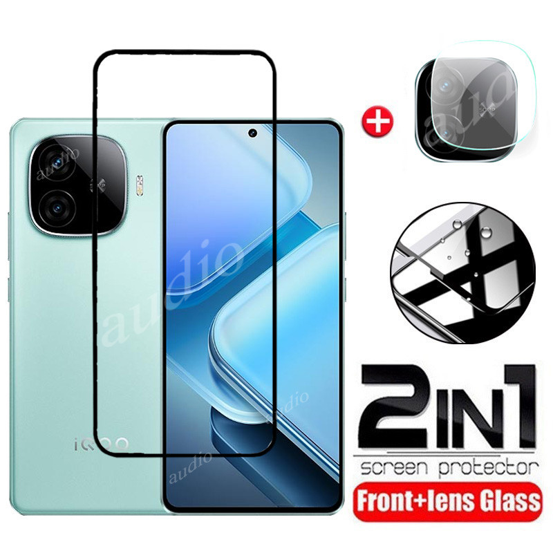 2in1 ฟิล์มกระจกนิรภัยกันรอยหน้าจอ เลนส์กล้อง HD นิ่ม สําหรับ IQOO z9 z9X 5G 2024 IQOO z9 z9X Z 9 X 9