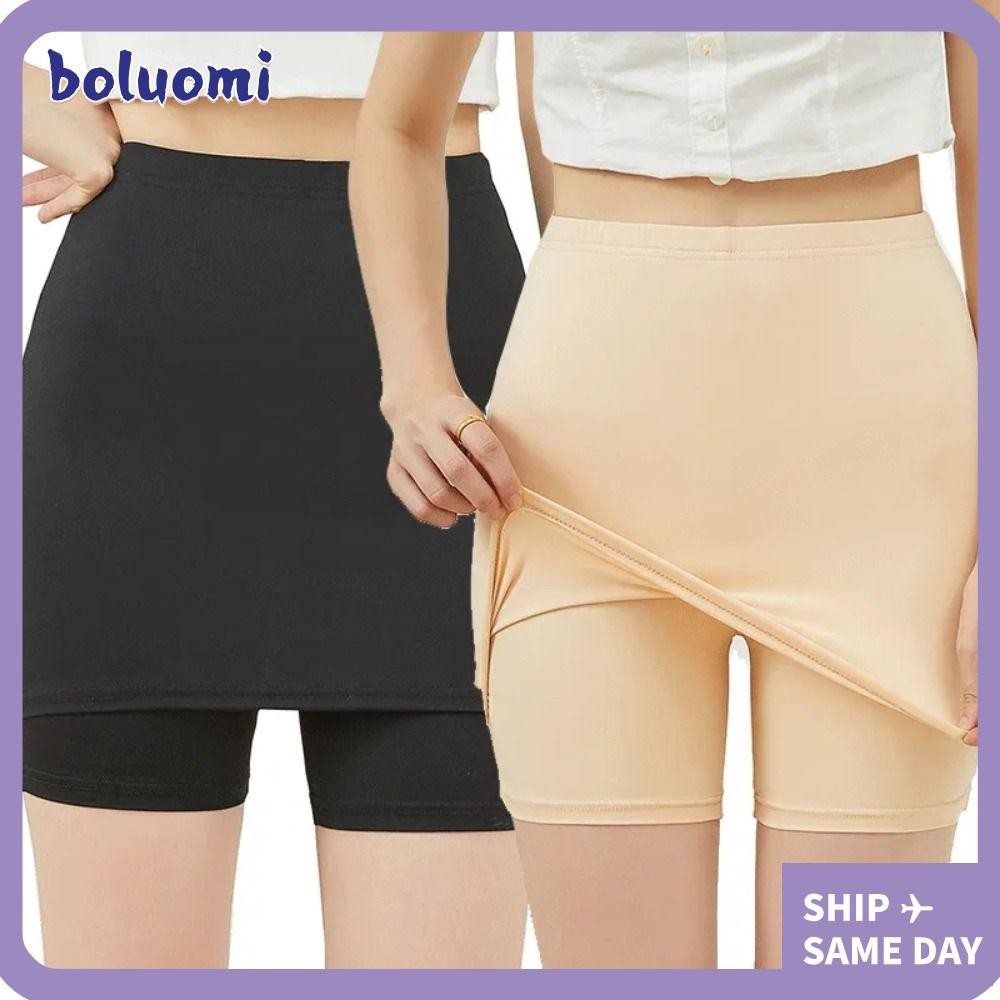 Boluomi กางเกงขาสั ้ นนิรภัย , กางเกงเซฟตี ้ ระบายอากาศแบบยืดหยุ ่ น , หญิงผู ้ หญิงกางเกงขาสั ้ นสองชั ้ นผู ้ หญิงอุปกรณ ์ เสริม