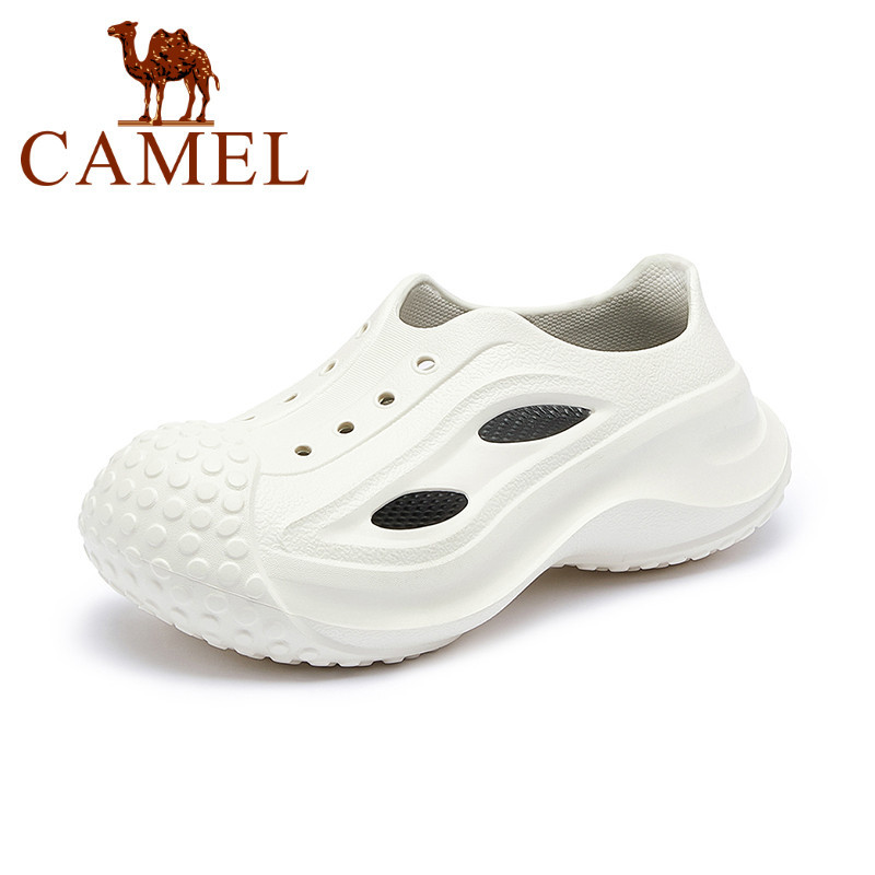 Camel Wear Casual ด ้ านล ่ างหนา Baotou ลากแฟชั ่ นรองเท ้ าแตะลําลองรองเท ้ าผู ้ หญิง