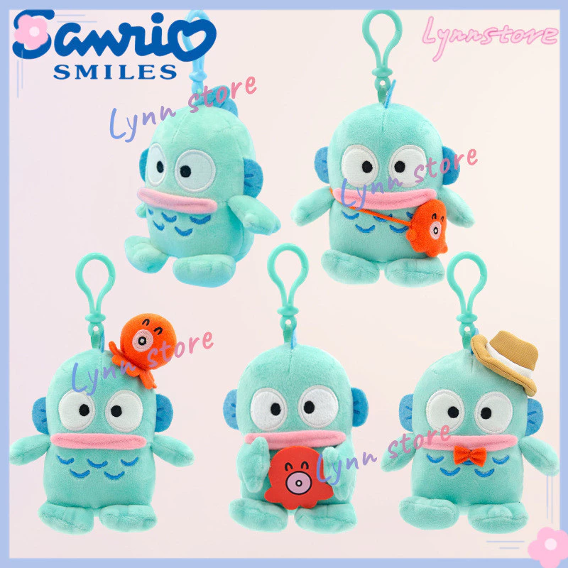 ของแท ้ Sanrio พวงกุญแจตุ ๊ กตาจี ้ การ ์ ตูน HANGYODON ตุ ๊ กตาของเล ่ นผ ้ าฝ ้ ายนุ ่ ม Kawaii HANGYODON ตุ ๊ กตาพวงกุญแจจี ้ สําหรับเด ็ กผู ้ หญิงของขวัญ