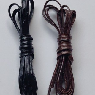 สีดําคุณภาพสูง Retro Flat Wax Laces ผู ้ ชายผู ้ หญิงหรูหรา …