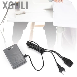 Xguli เหยียบควบคุมเท้าสำหรับจักรเย็บผ้า Brother 220-240V พร้อมสายไฟและอะแดปเตอร์