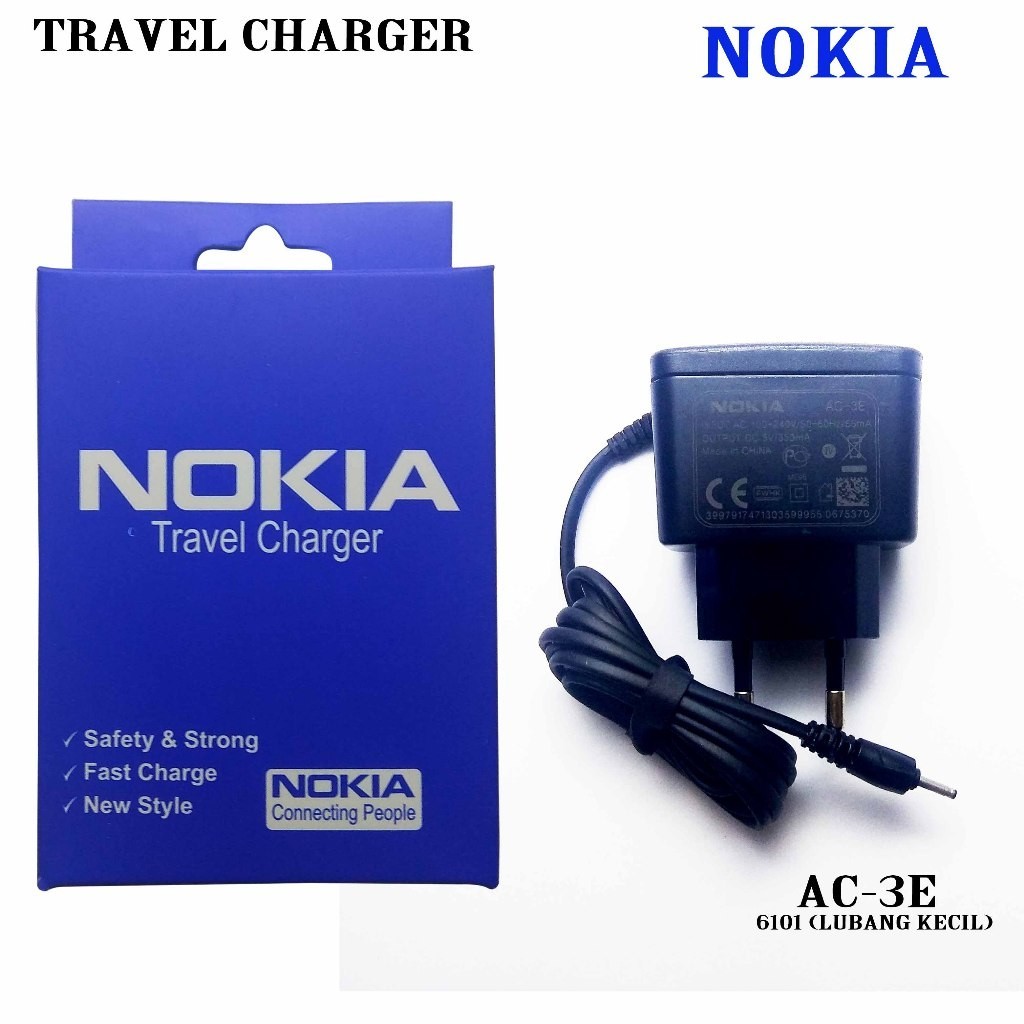 TRAVEL CHARGER NOKIA 6101 CHARGER ORIGINAL Nokia 6101 เครื่องชาร์จขนาดเล็ก NOKIA BT 6101