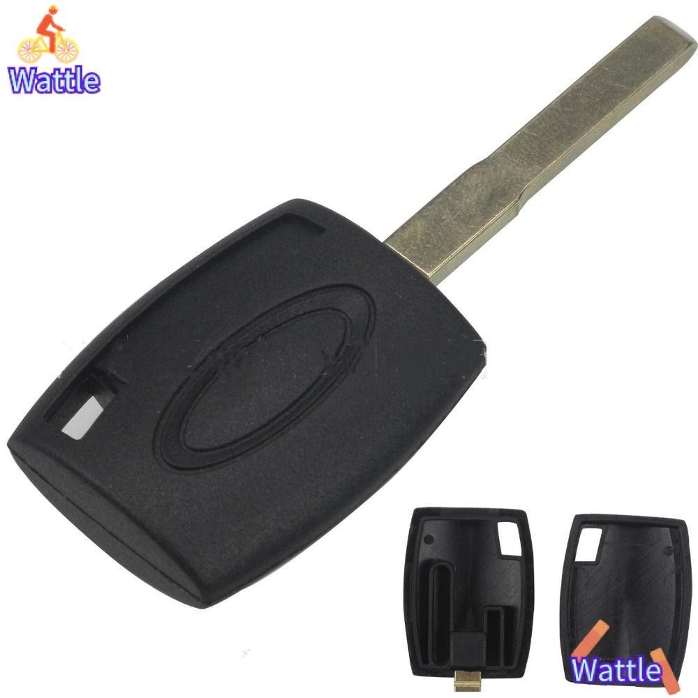 Wattle รีโมทกุญแจรถ Shell, Transponder พลาสติกกุญแจรถ Shell, ทนทาน HU101 Uncut กุญแจรถสําหรับ Ford Fiesta Mondeo Focus C-Max S-Max Galaxy Kuga รถ