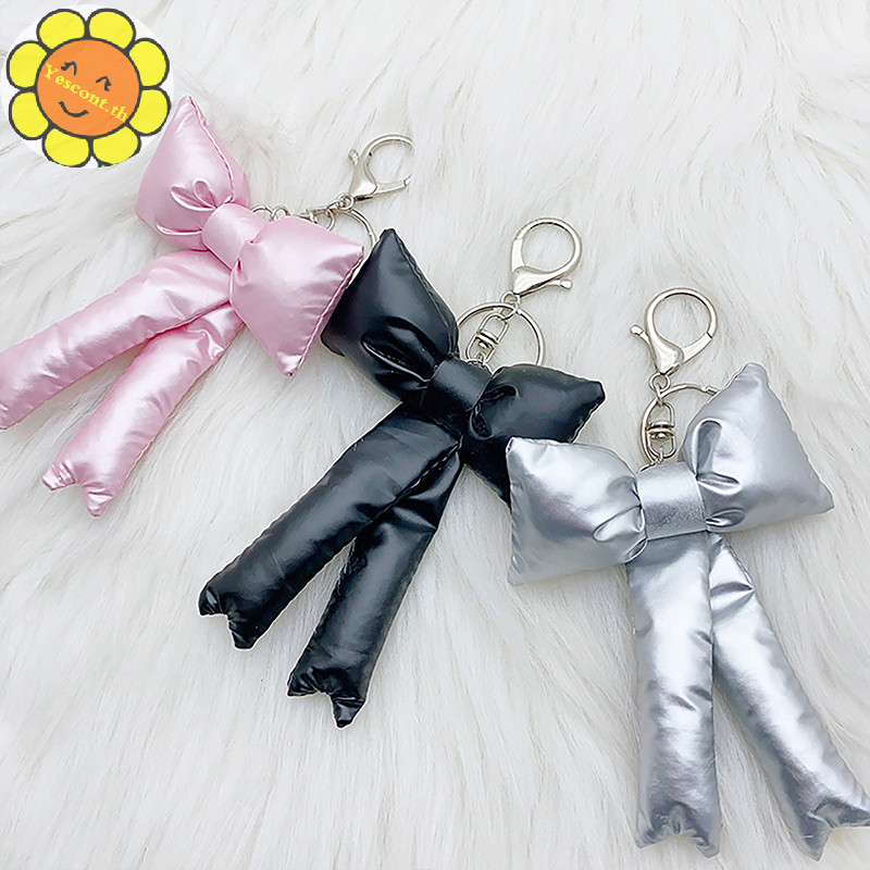 Yescont Y2K เกาหลี 3D Bowknot พวงกุญแจแฟชั ่ นโบว ์ พวงกุญแจกระเป ๋ าจี ้ กระเป ๋ าถือแขวนตกแต ่ งสาวของขวัญ TH