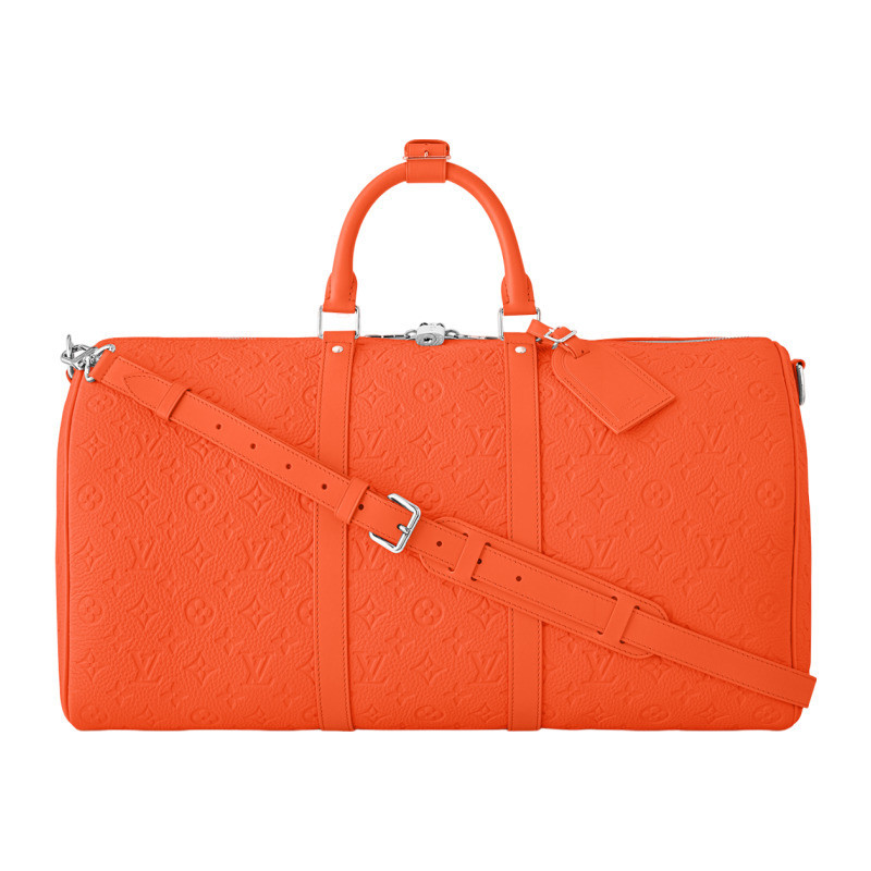 LV/Louis Vuitton Men's Bag Keepall Bandouli è re 50 Embossed Handheld Travel M23749