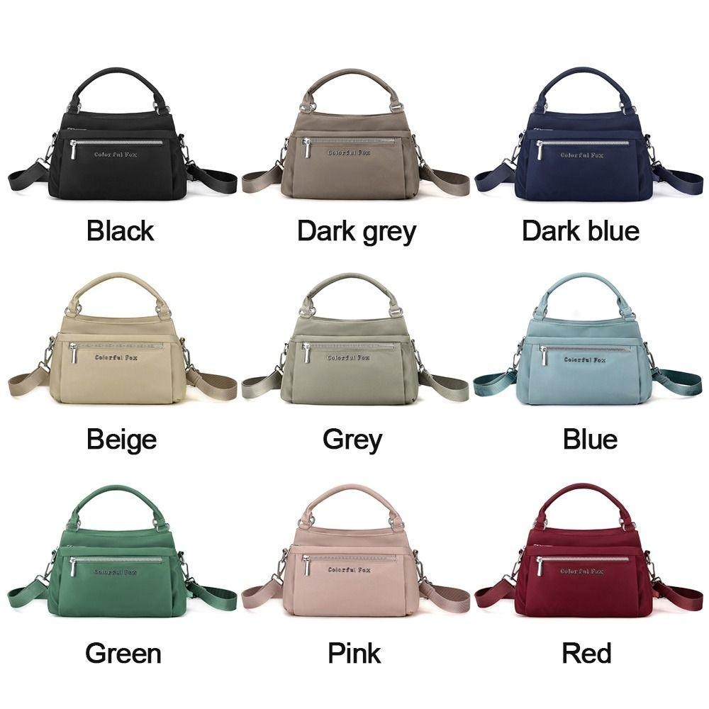 กระเป๋าสะพายไหล่ PERNEAKY, กระเป๋าสะพายข้างสีทึบกันน้ํา, แฟชั่นความจุขนาดใหญ่สําหรับกระเป๋าถือสุภาพสตรีทุกวัน