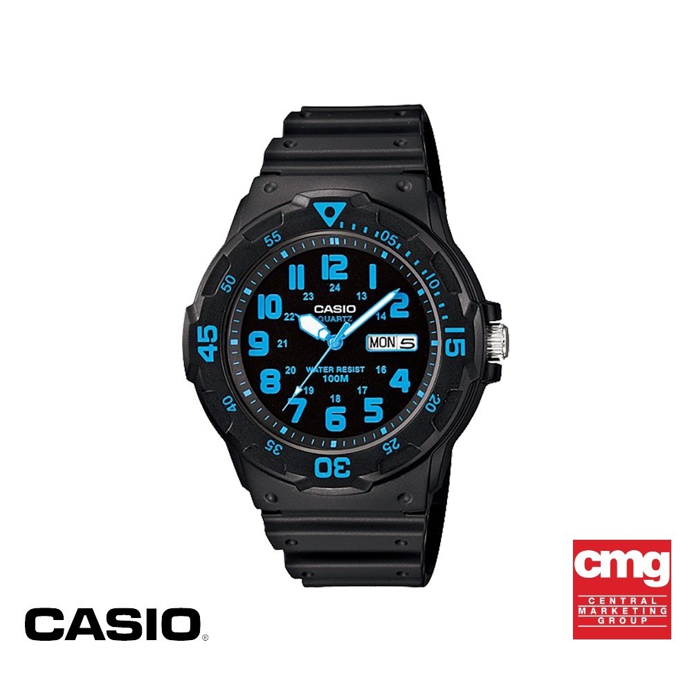 CASIO นาฬิกาข้อมือ CASIO รุ่น MRW-200H-2BVDF วัสดุเรซิ่น สีฟ้า