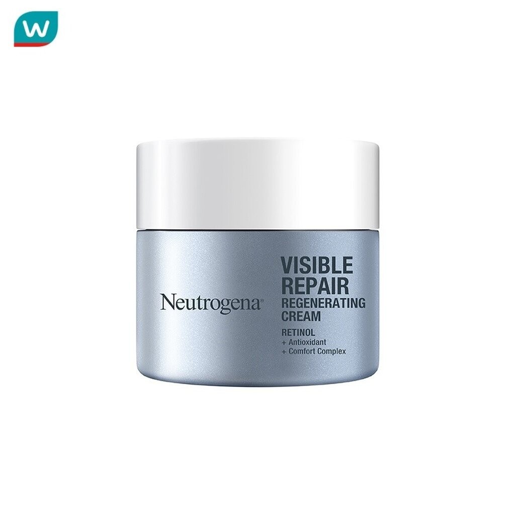 Neutrogena นูโทรจีนา วิซิเบิล รีแพร์ รีเจเนเรติ้ง ครีม 50 กรัม ครีมบำรุงผิวหน้า