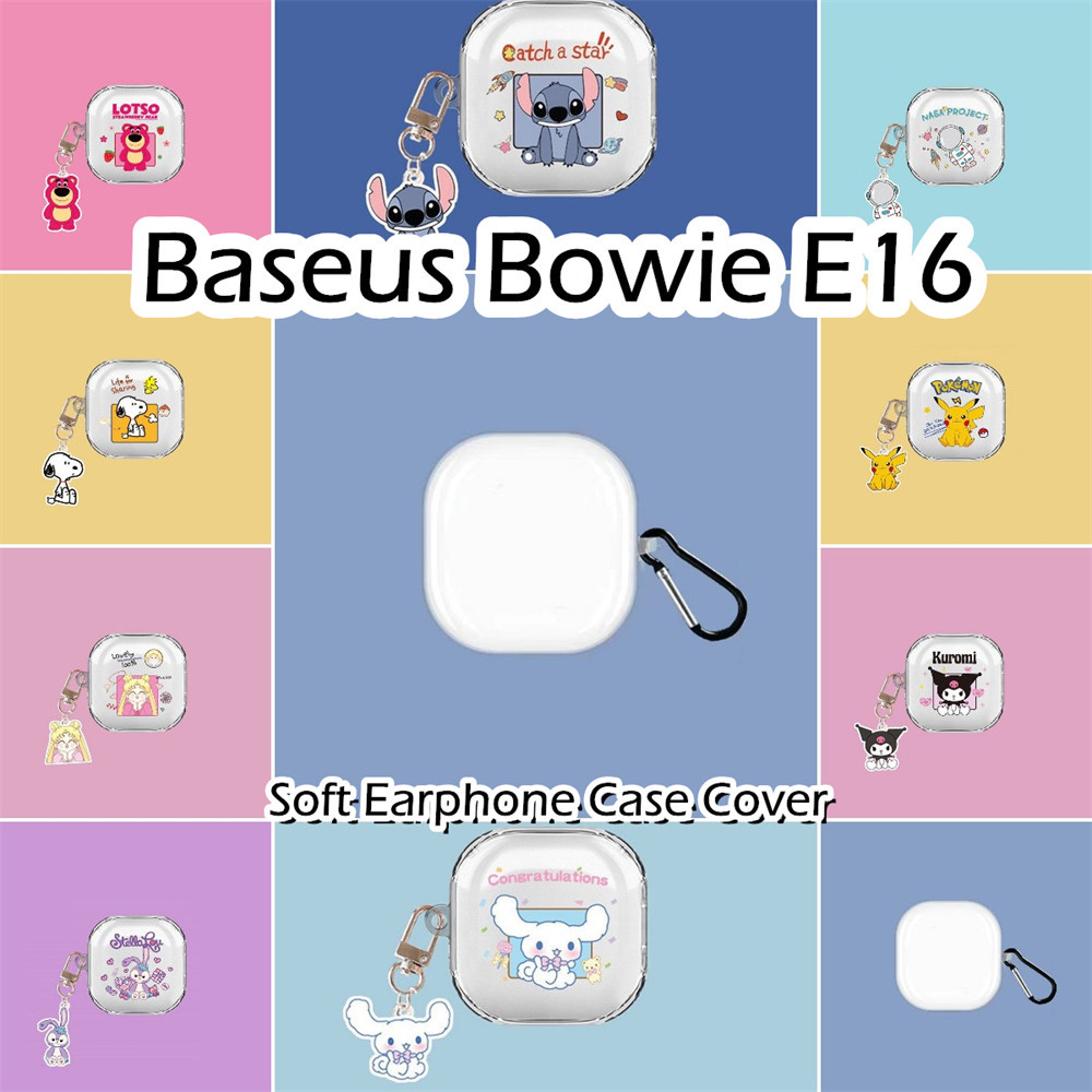 พร้อมส่ง! นําไปใช้กับ Baseus Bowie E16 เคส Case เคสหูฟัง การ์ตูนนวัตกรรม ซิลิโคนนุ่ม เคส เคสหูฟัง
