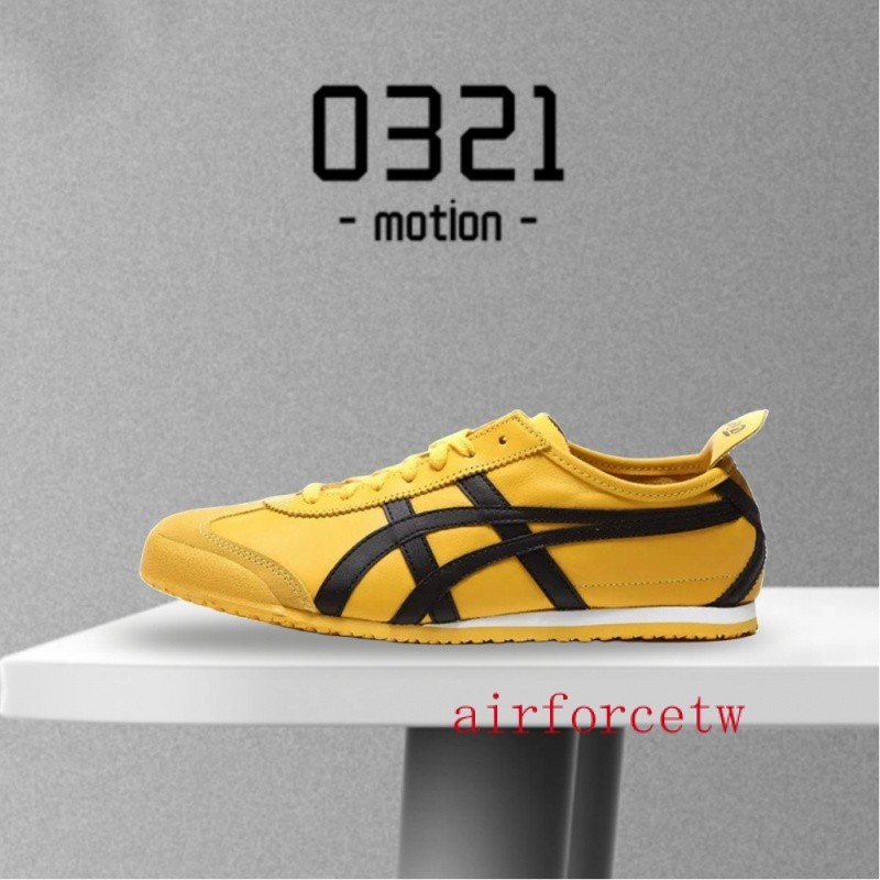 Asiks Onitsuka Tiker MEXICO 66 Onitsuka Tiger Black Yellow Bruce Lee Retro DL408-0490