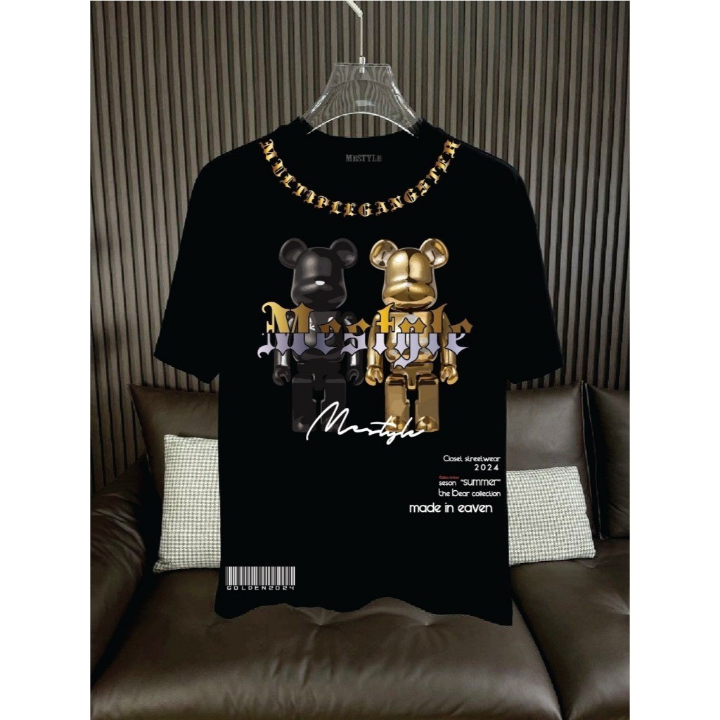 ย้อนยุคเสื้อCotton100% สกรีนแบบดิจิตอล เนื้อผ้าหนานุ่ม A894-แขนสั้นS-5XL