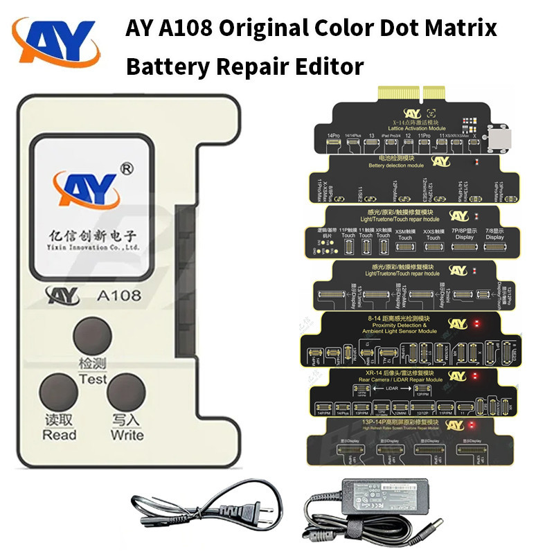Ay A108 สีเดิม Dot Matrix Repair โมดูลสําหรับ IPhone X-14PM สีเดิม Face ID ซ ่ อมแบตเตอรี ่ ข ้ อมูล Modificatio