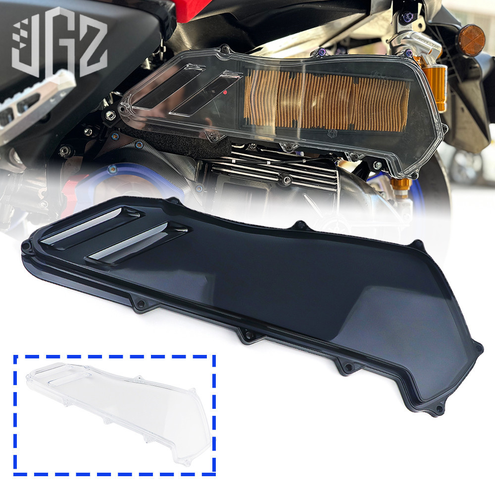 ฝาครอบกรองอากาศสําหรับ YAMAHA XMAX 300 v1 v2 2017-2024 รถจักรยานยนต ์ โปร ่ งใส Intake กล ่ อง PVC ทําความสะอาดฝาครอบป ้ องกัน