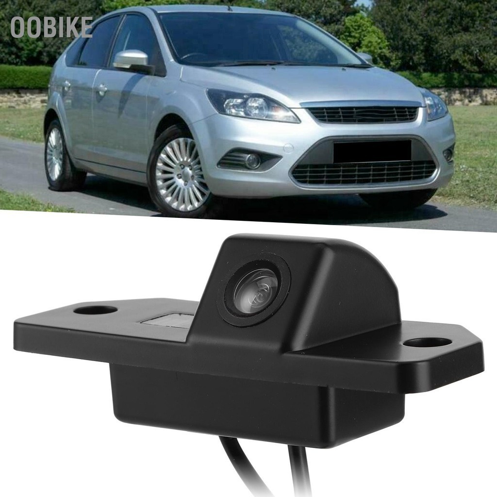 OObike CCD มุมมองด้านหลังกล้อง HD ย้อนกลับแบบไดนามิกสำรอง CAM Fit สำหรับ Ford Focus Saloon Hatchback 2008
