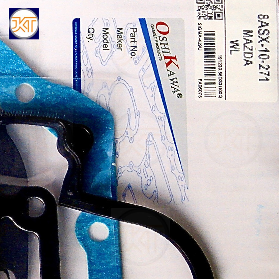 ปะเก็นชุดใหญ่ Oshikawa gasket  mazda WL 2.5L 12V part.[8ASX-10-271] ปะเก็น MAZDA มาสด้า Ford ฟรอด FI