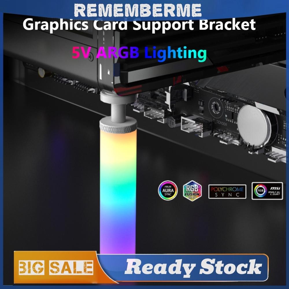 5v 3Pin ARGB กราฟิกการ ์ ด GPU ผู ้ ถือรองรับอลูมิเนียมอัลลอยด ์ สําหรับ ATX/MATX/ITX