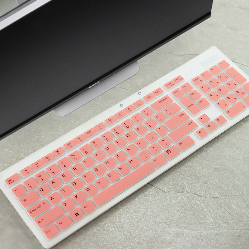 ฝาครอบคีย์บอร์ดซิลิคอนสําหรับ Lenovo Desktop All-in-one คีย์บอร์ด Kb203w แป้นพิมพ์คอมพิวเตอร์ฟิล์มป้องกันฟิล์มกันฝุ่นและกันน้ําคีย์บอร์ดผิว - รูปที่ 4