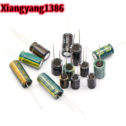 1pcs-50pcs 16V อลูมิเนียม Electrolytic Capacitor10UF 22UF 33UF 47UF 100UF 220UF 330UF 470UF 1000UF 2200UF สีดํา/Green Gold 3300UF 4700UF 10000UF