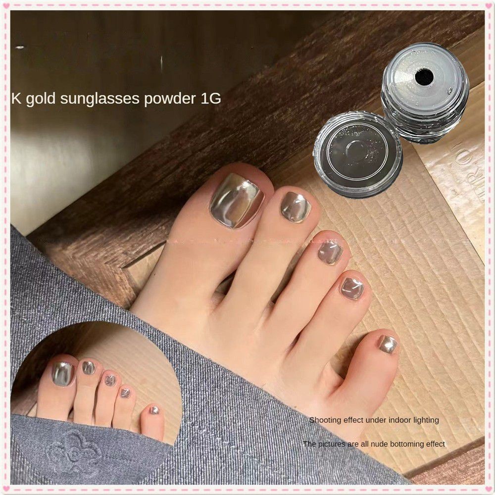 Xeijayi เล็บ K Gold Magic Mirror Powder Super Bright Gradient Texture ผงเล็บเล็บตกแต่งเล็บเครื่องมือสำหรับเล็บ shop JOYFEEL